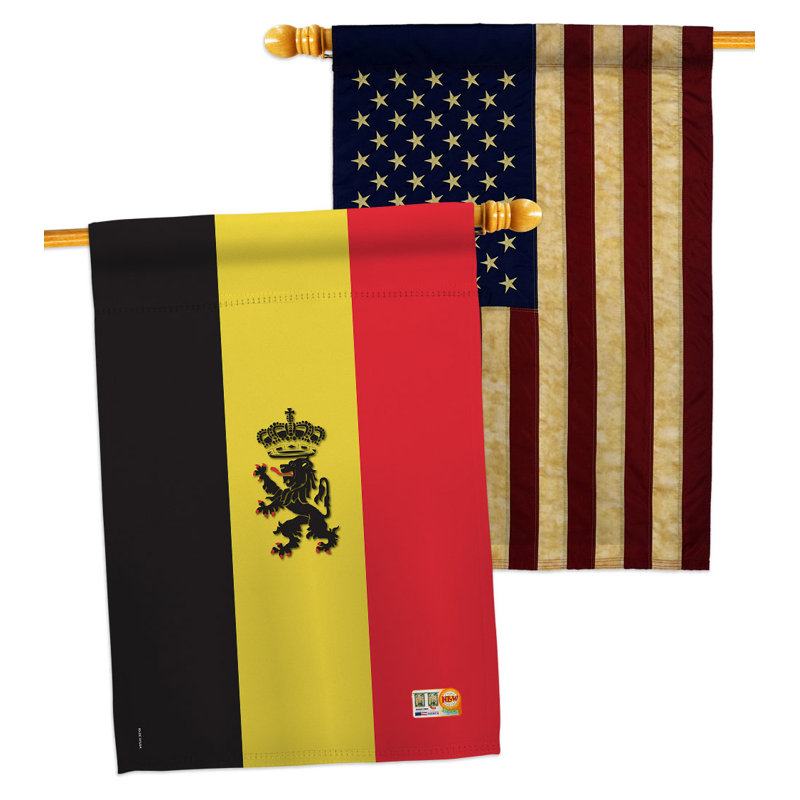 Drapeau de maison en polyester 2 côtés 3 pi 3 po x 2 pi 2 po