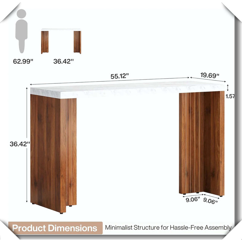 Table de bar durable, structure robuste, qualité robuste