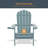Bergenfield Plastic/Resin Folding Adirondack Chair Ergonomic Chair-807278848