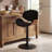 Swivel Adjustable Height Bar Stools PU Leather Counter Stools With Bentwood Back For Bar, Kitchen And Dining Room-1424583879
