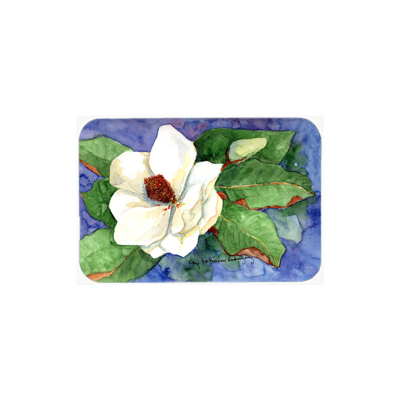 Planche à Découper En Verre De Fleur De Magnolia
