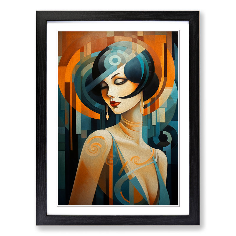 Single Picture Frame Wall Art, 46cm H x 34cm W, Black Framed