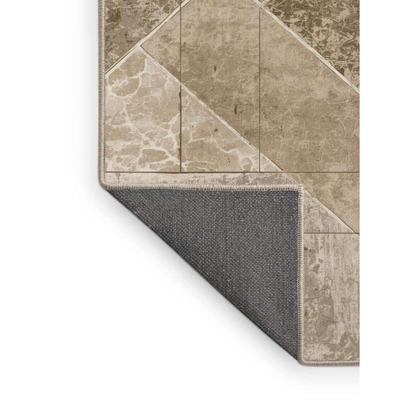 Tapis gris moelleux moelleux en pierre rustique de Pâques, 8 pieds carrés