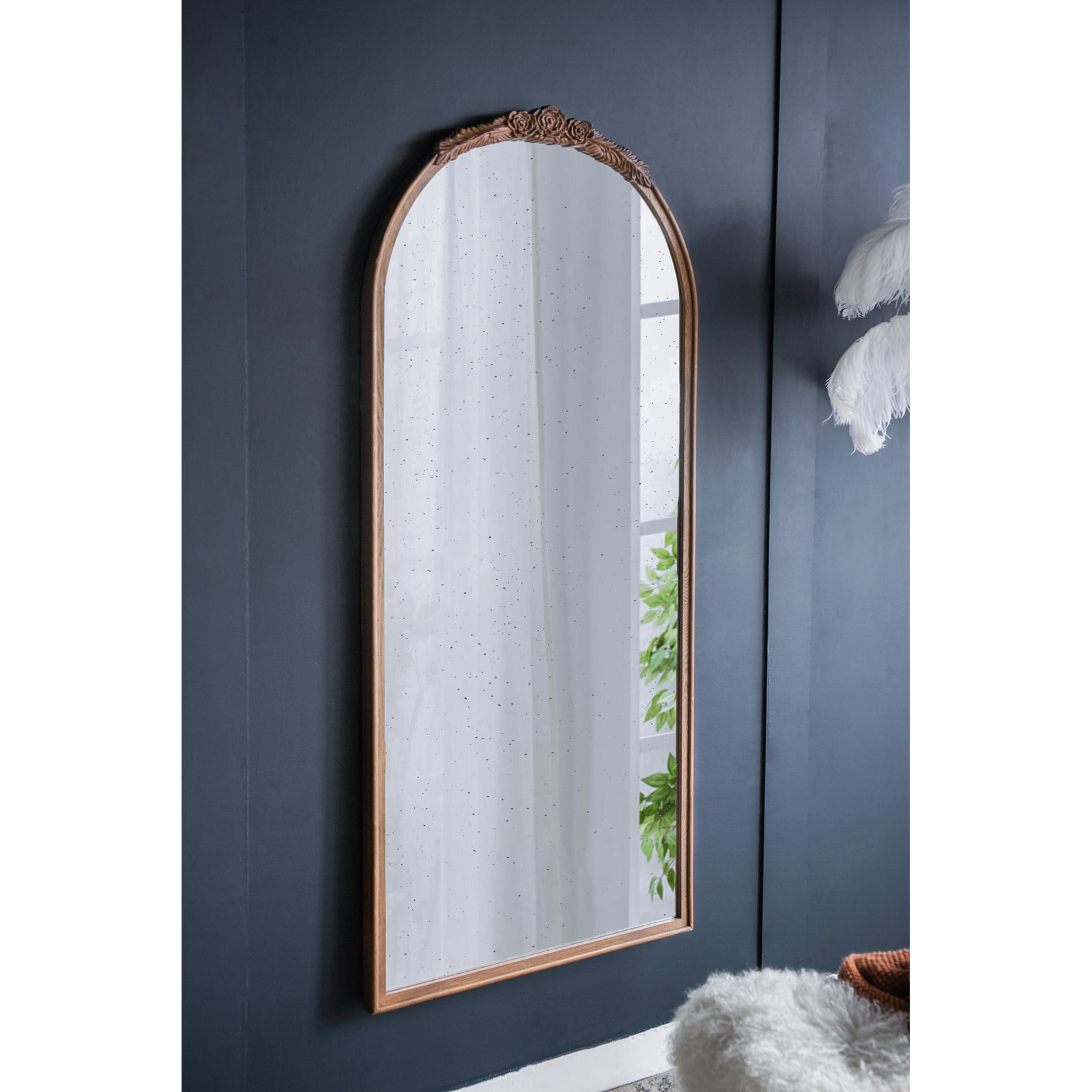 Langosta Accent Mirror, 42" x 23", Brown