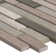Modello Natural Stone/Glass Linear Mosaic Wall Tile