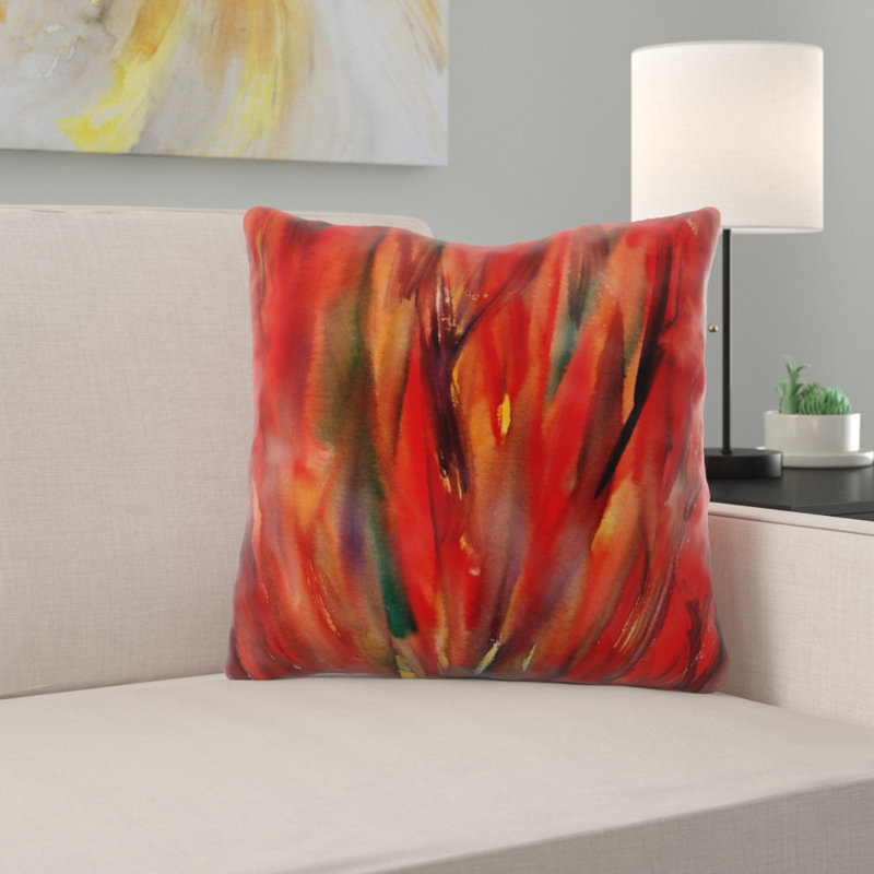  Coussin Flame, Microsuède, Intérieur