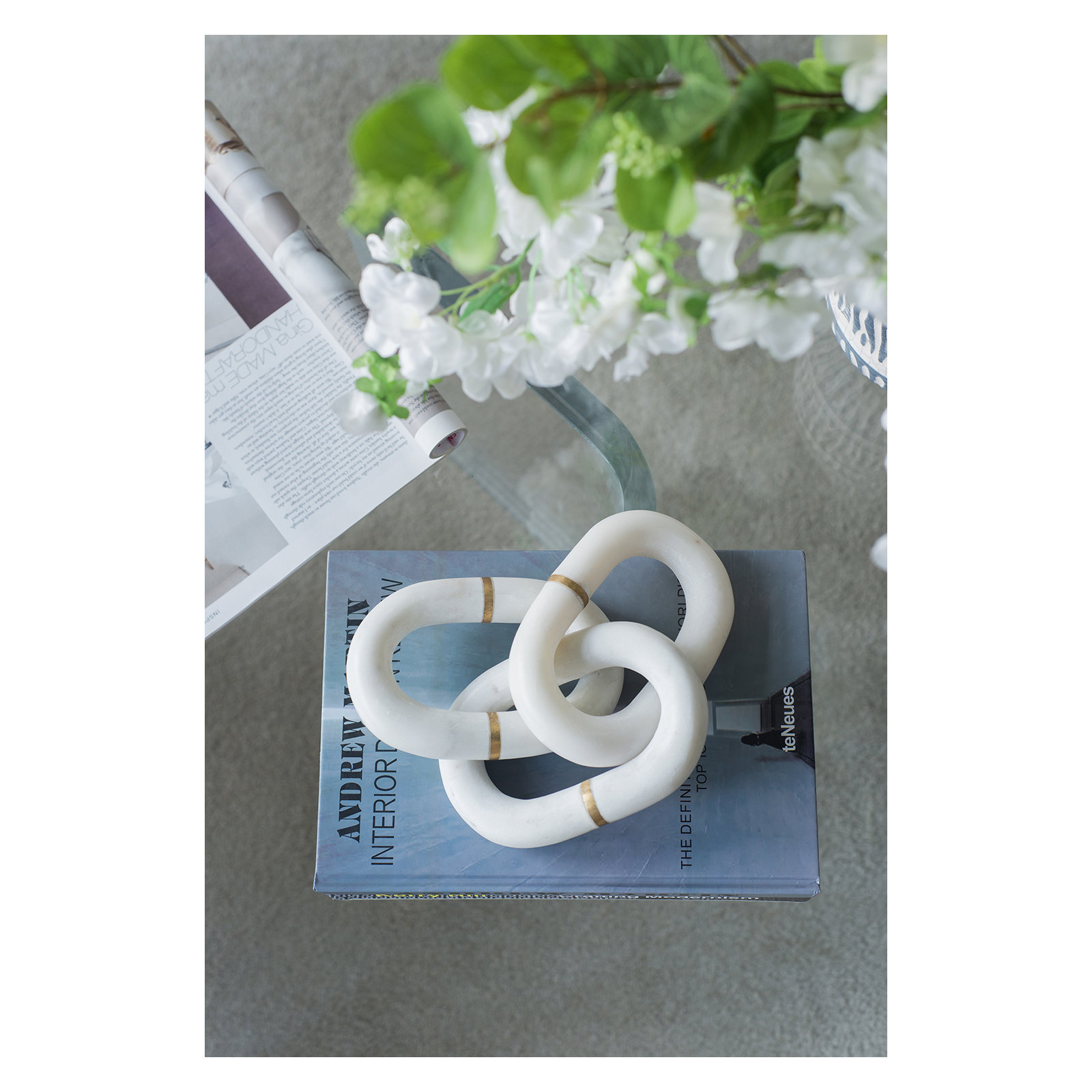 Woodrow Chain with Inlay Sculpture