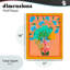 «Bluebirds & Boho Flower Vase», plaque murale par Nabeela Rumi