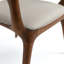 Chaise avec accoudoirs en bois massif Premier