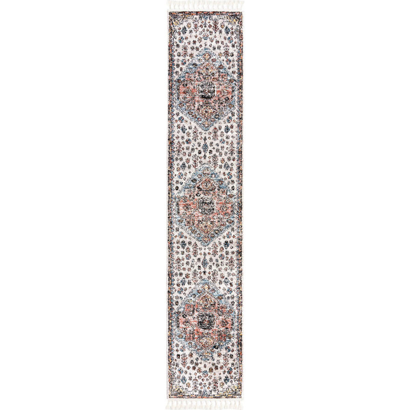 Tapis gris Albia, Tapis de couloir 2 pi 7 po x 13 pi