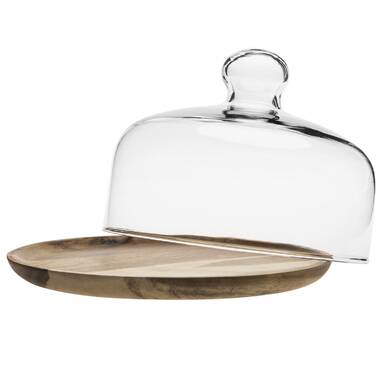 George Oliver Joielle Rotating Cake Stand with Dome & Round Lazy Susan Cake  Turntable