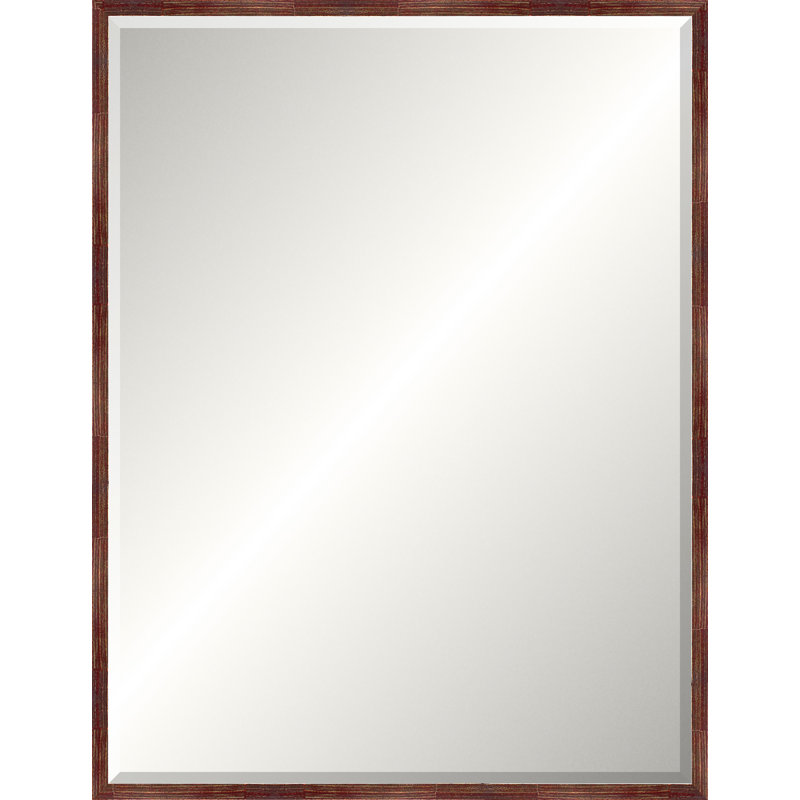 Merlot Modern Luxe Mirror, Medium rectangle