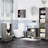 Elegant Bathroom Under Sink Cabinet With 2 Doors And Shelving, Gray Vanity Open Shelf