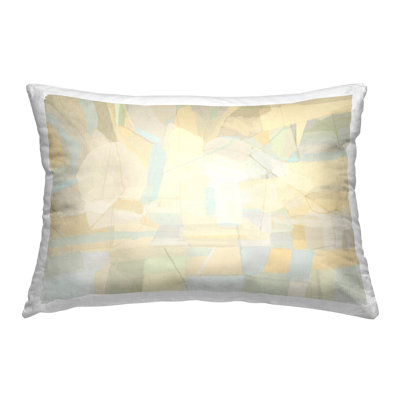Geometric Neutral Expression Decorative Printed Throw Pillow Design by Michael Tienhaara