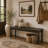 Traditional Wooden Bench With Classic Design And Rustic Charm, Versatile Seating Option For Various Spaces.