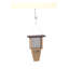 Mangeoire à queue à gâteau recyclée 12 po Birds Choice, taupe / vert-14033262