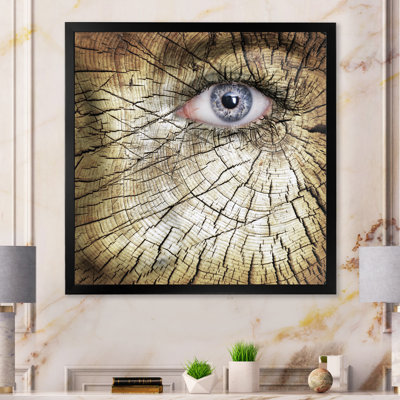 Visage de femme en bois - œuvre d'art moderne et contemporaine sur toile