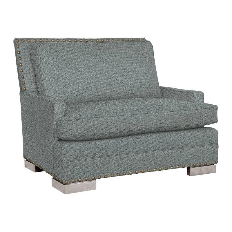 Riverside Chair And A Half, Yes, Tuck Cobalt, Dove Gray