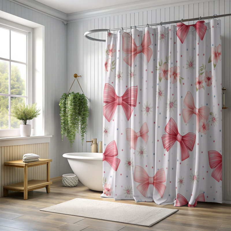 Rideau de douche Coquette Florals - Premium, H 74 po x l 71 po
