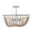 Wood Semi Flush Mount