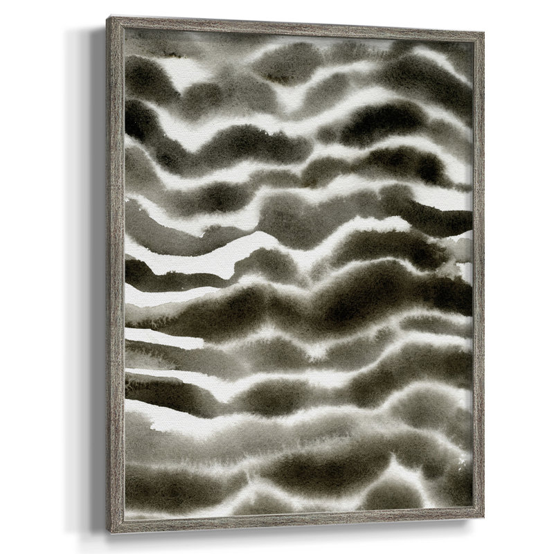 Jungle Stripe I, reproduction encadrée - bois massif, H 11 po x l 9 po