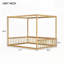 Lit en bois d'hévéa avec clôture Canopy-1596658562