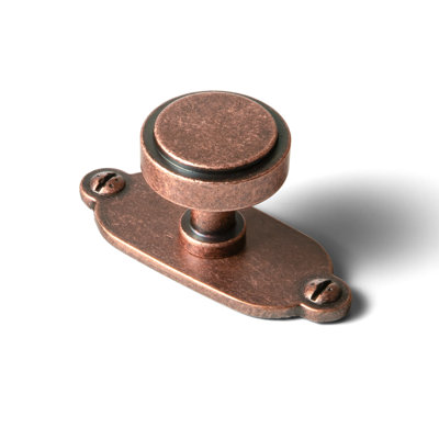 1.2'' Diameter Circle Knob With Backplate（G013） Multipack