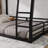 Metal Full Xl Over Queen Bunk Bed-Noise Reduced Design For Teens & Adults,No Box Spring Needed