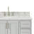 43 " W Freestanding Standard Free Standing 1 Single Vanity Bathroom Vanity With Carrara Marble Top-93359348