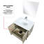 Meuble-lavabo rustique pour salle de bain avec comptoir en quartz blanc, robinet et miroir mural 18 po-2020999854