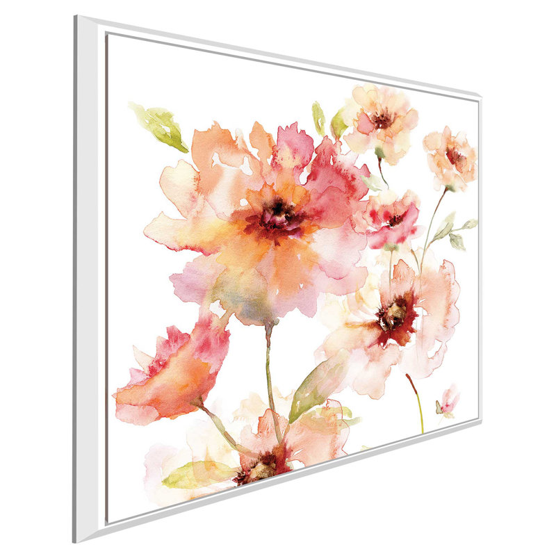 «Translucent I», reproduction de peinture à l'aquarelle, H 27,5 po x l 27,5 po x P 2 po, Cadre flottant blanc