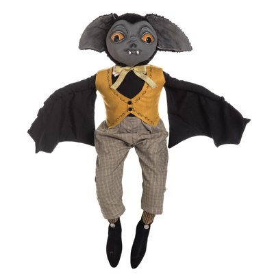 Gideon Bat Joe Spencer Gathered Traditions Halloween Art Doll Figure