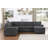 Upholstered L-Shaped Sectional Left Hand Facing-658920206