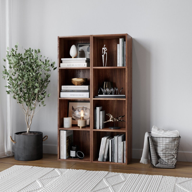 Jerrail 108cm H Cube Bookcase, Teak