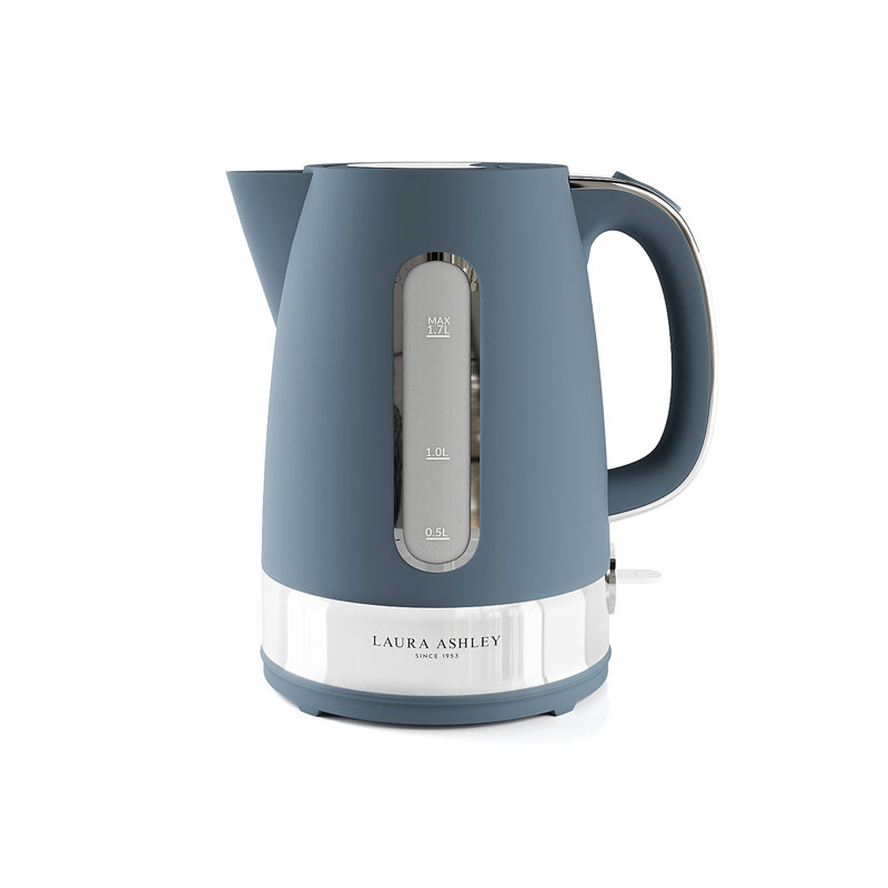 Laura Ashley VQ 1.7L Electric Tea Kettle, Dark Slate