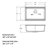Quartz 28 x 19 Inch Undermount Granite Composite Kitchen Sink Workstation Sink Single Bowl Sink