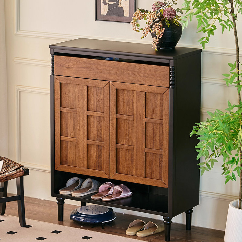 Armoire à chaussures de style français avec rangement rétro