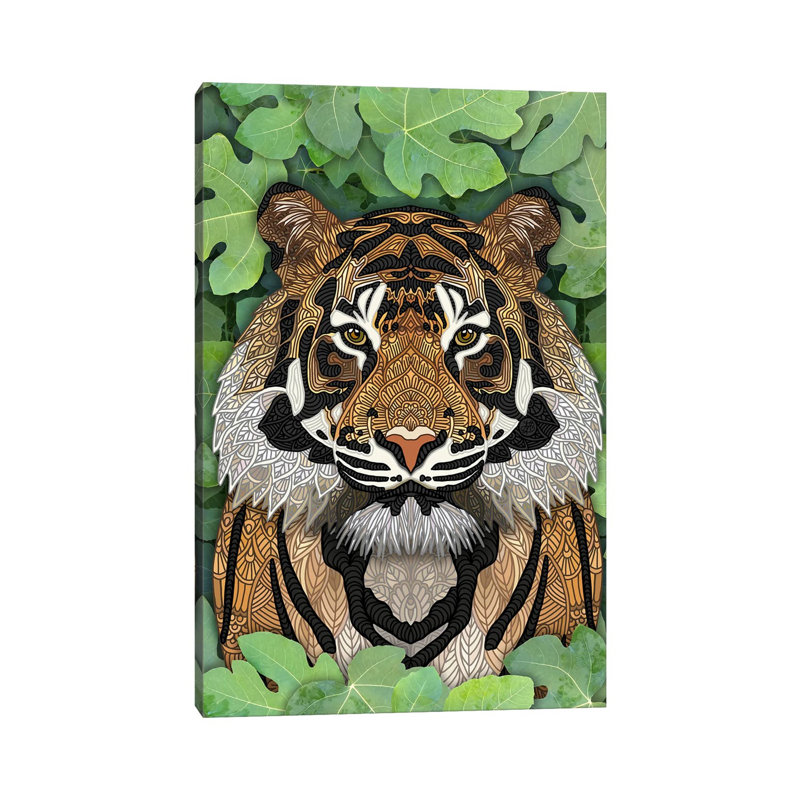 Jungle Tiger 1 Piece Wrapped Canvas Wall Art, 66.04cm H x 45.72cm W