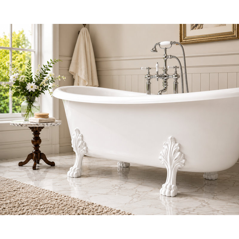Accessoire de baignoire sur pieds Dakota Vienna, Blanc