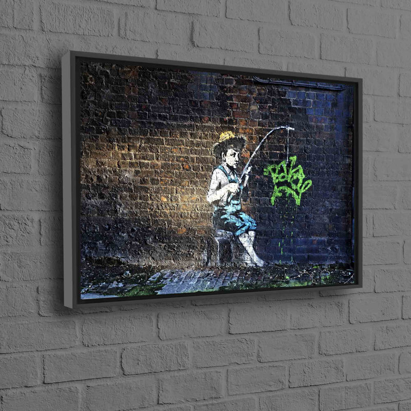 Print on Canvas, Black, Framed Print without Mat, 20 cm H x 30 cm W