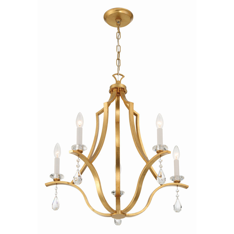Lustre classique / traditionnel à 5 lumières à intensité variable Keyrah