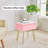 Tabouret de coiffeuse en fausse fourrure avec rangement et repose-pieds en métal doré Repose-pieds Repose-pieds Multifonctionnel-2139963257