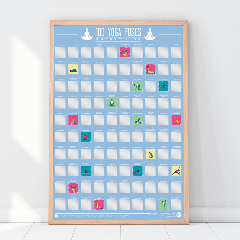 100 Yoga Poses - Print