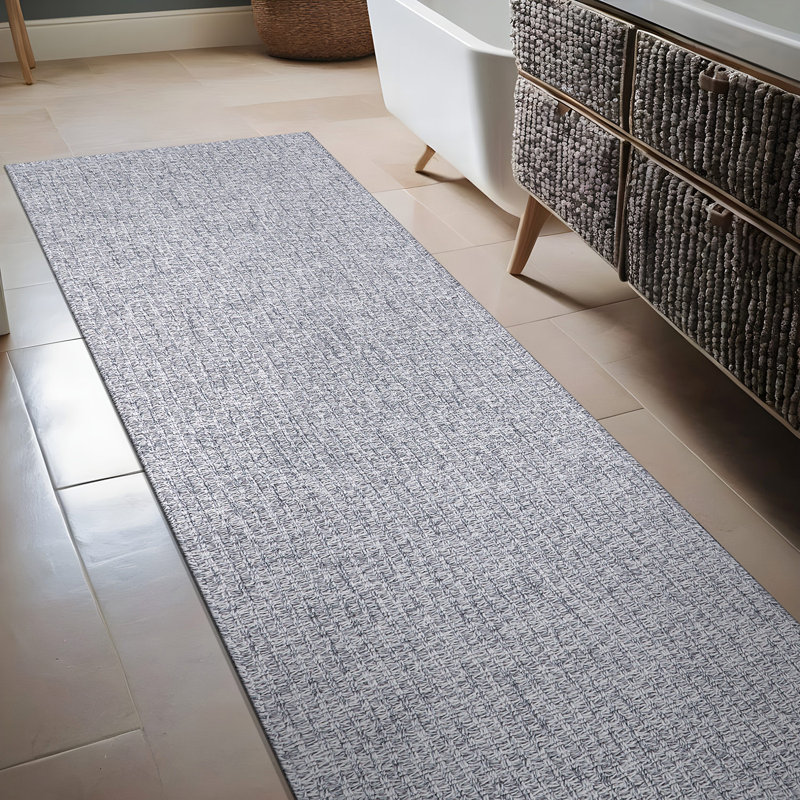 Tapis ivoire Nadene, Grey, Runner 2' x 7'