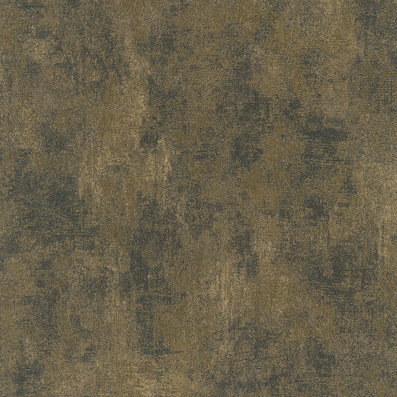 10.05m x 53cm Textured Matte Wallpaper Roll, Black/Gold