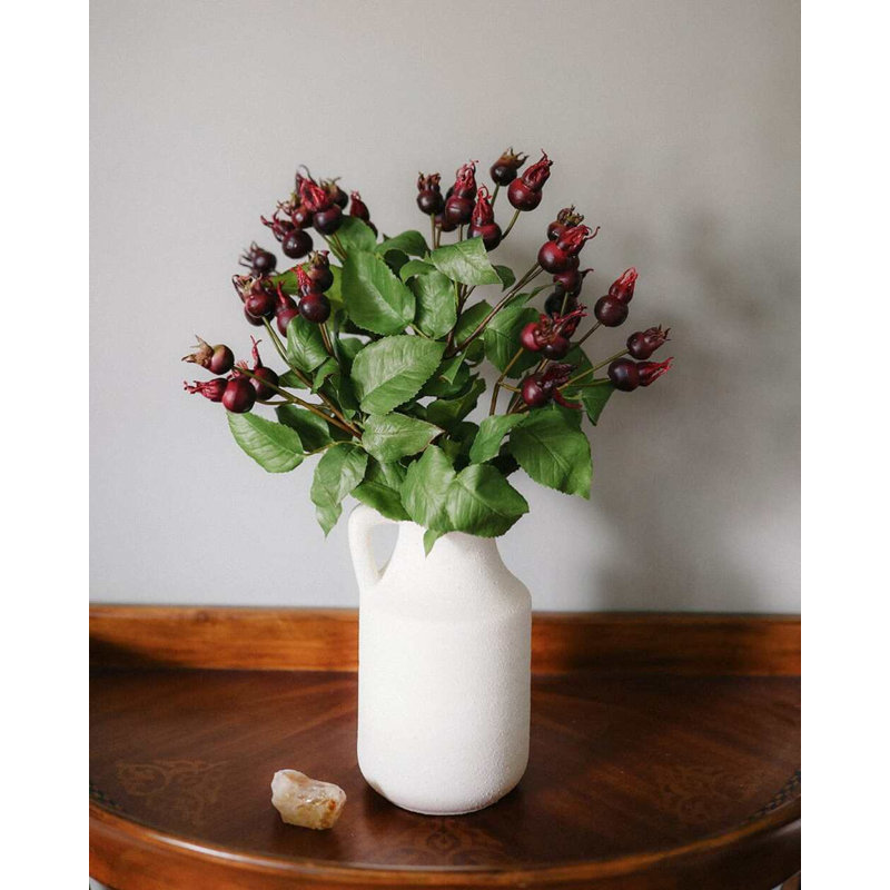 Artificial Montana Rose Hip 23.5", Red, 18" H x 6" W