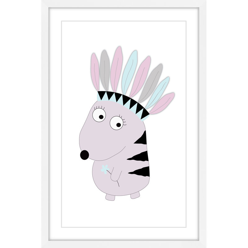 «Pastel Feathers» par Katarina Snygg, reproduction encadrée, H 24 po x l 16 po x P 1,5 po