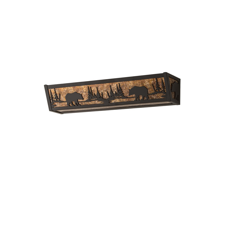 Rustic Lodge 4 - Light Bath Bar, Oil Rubbed Bronze