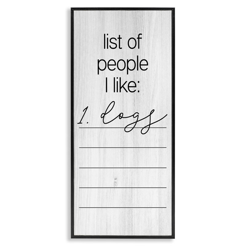 «Funny People I Like Giclee Art» par Daphne Polselli, Giclée encadrée noir minuit, H 24 po x l 10 po