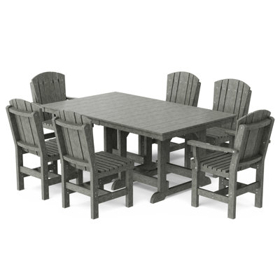 Heritage 7-Piece 44” x 72” Dining Set by Wildridge